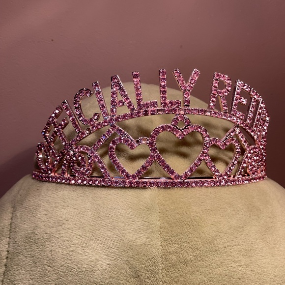 Pink Rhinestone Tiara - Picture 3 of 3